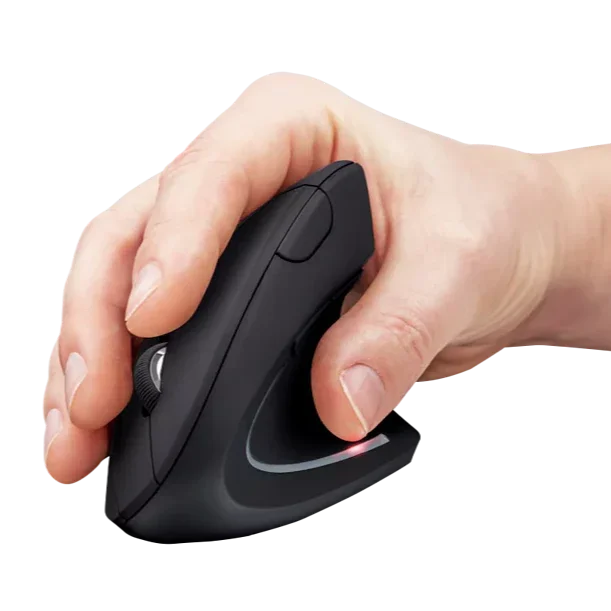 XPower Ergonomic Wireless Vertical Mouse - Black - Tashqila XPower Ergonomic Wireless Vertical Mouse - Black - Tashqila